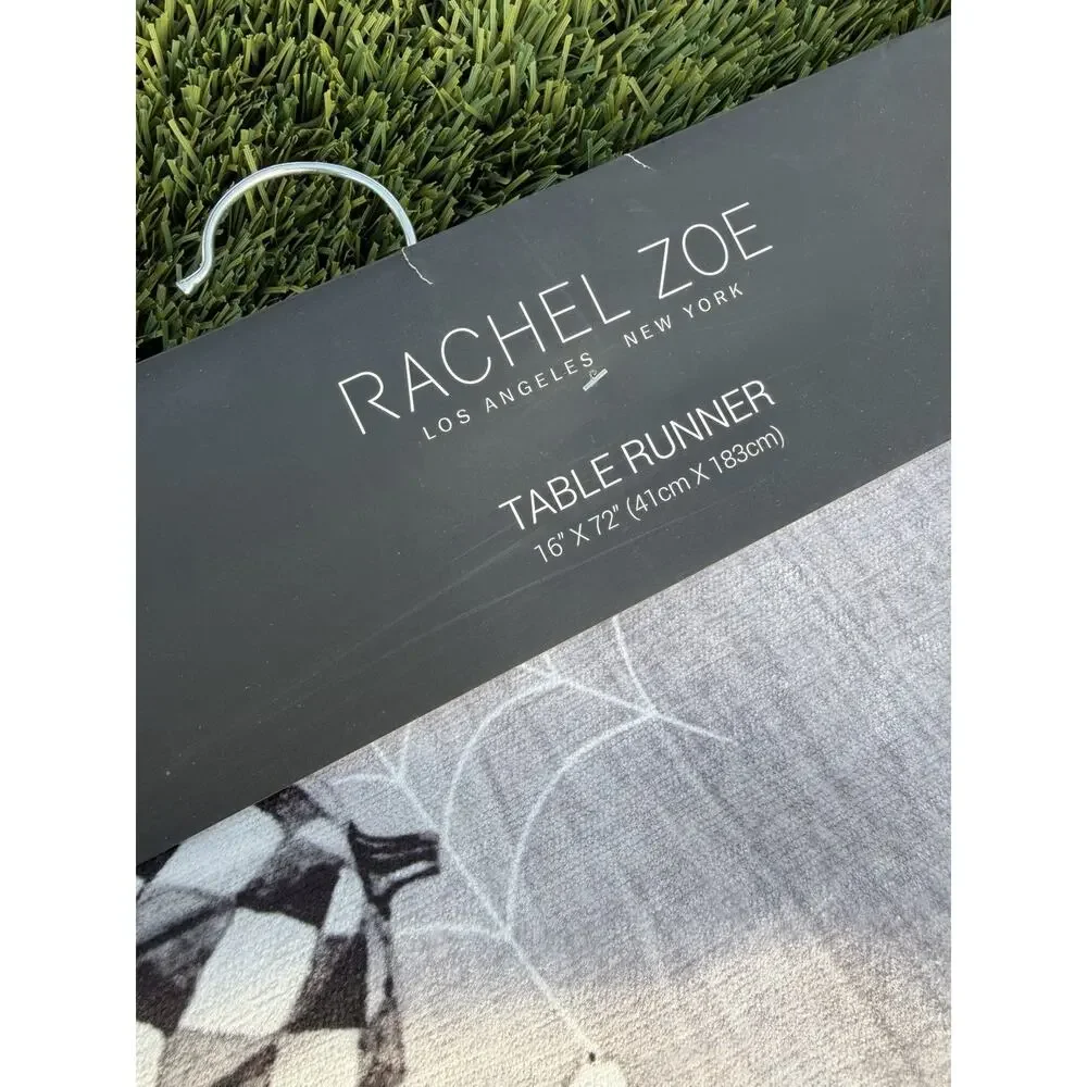 Rachel Zoe Home Table Runner Ghosts,Pumpkins, Cat,Bats Halloween New 16